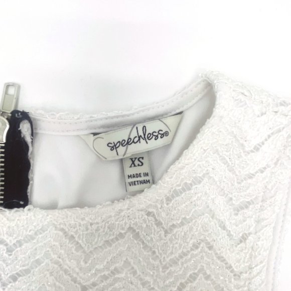 Speechless - Sleeveless Black‎ $ White Dress - Mini - XS - Picture 3 of 7